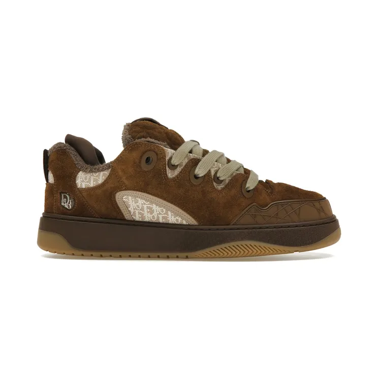 Dior B9S Skater ERL Brown Suede with Brown and Beige Dior Oblique Jacquard (3SN289ZTF_H767)