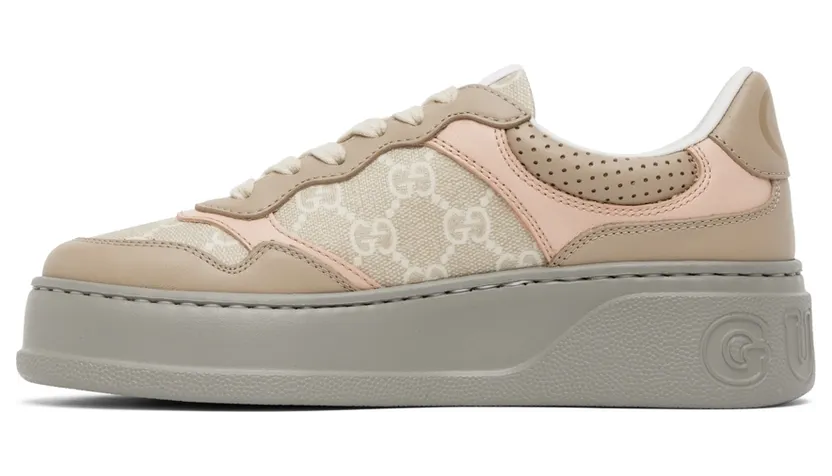 Gucci Taupe GG Sneakers (700775 UPG90) (3)