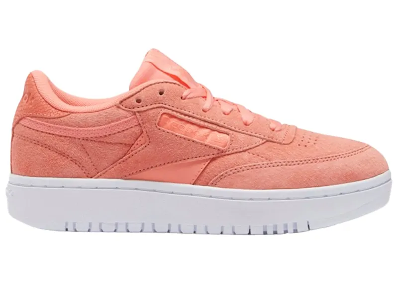 Reebok CLUB C DOUBLE Twisted Coral / Twisted Coral / White