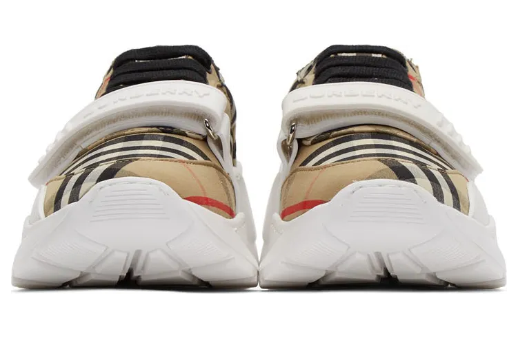 Burberry Beige Check Regis Sneakers (8020281) (2)
