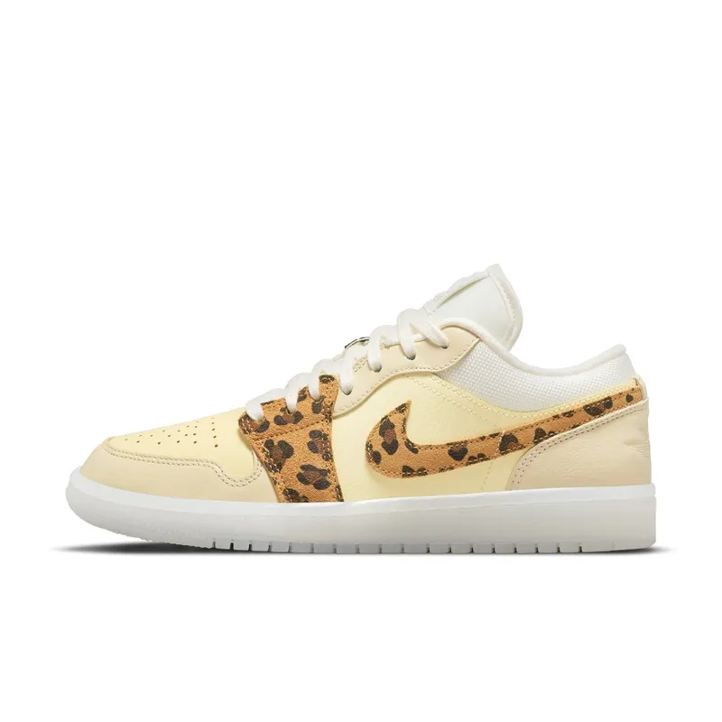 Air Jordan 1 Low SNKRS Day (2021) – “White / Yellow / Clear-leopard” (DN6998-700)
