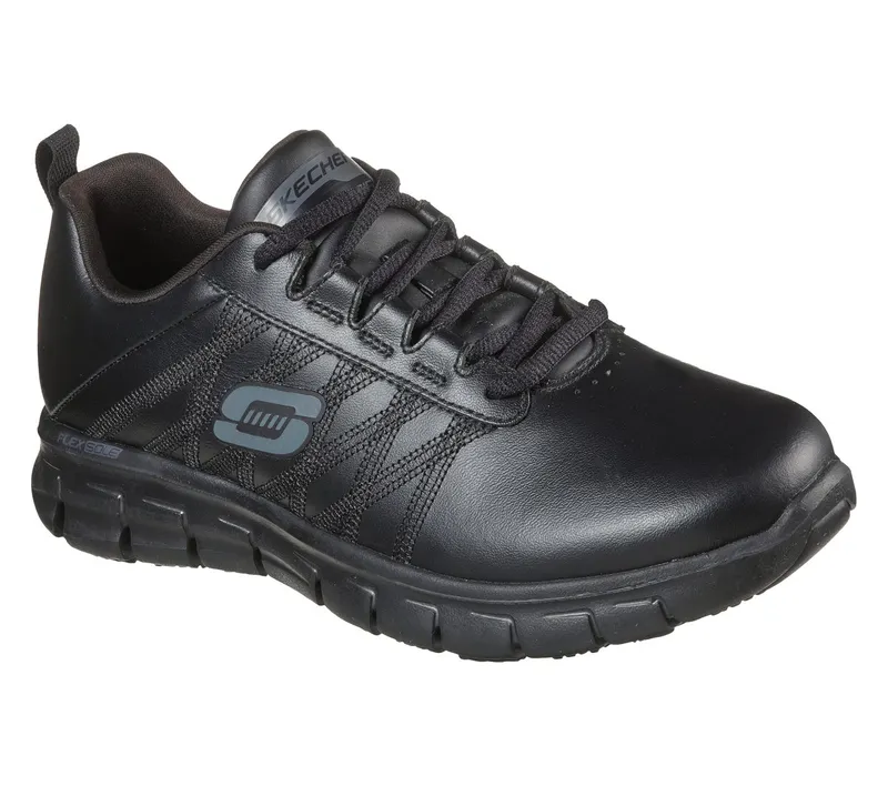 Skechers Work Relaxed Fit: Sure Track – Erath Sneaker Black