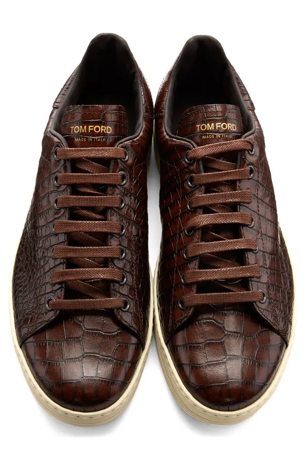 TOM FORD Brown Warwick Sneakers (J1098T-LCL168) (5)
