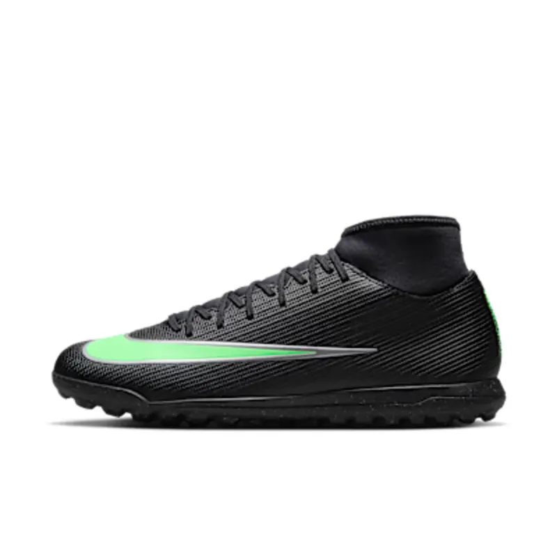 Nike Mercurial Superfly 11 Club Turf High-Top “Black / Illusion Green” (IO1498-001)