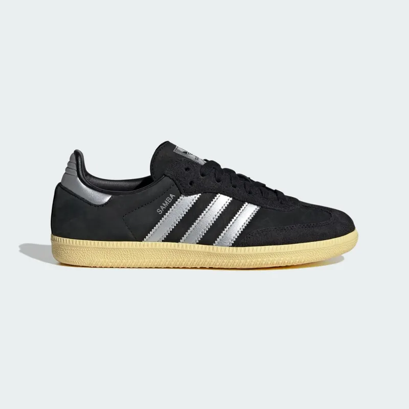 adidas Samba OG Core Black / Matte Silver / Almost Yellow (IE8128)
