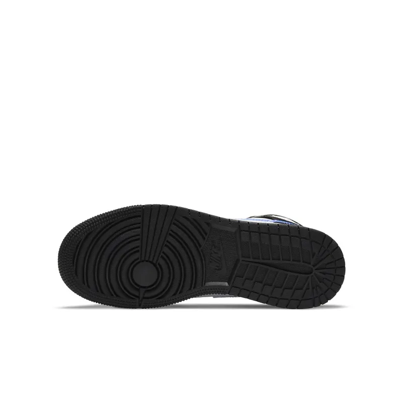 Jordan 1 Mid Black Racer Blue White (GS) Black/Racer Blue-White (554725-084)
