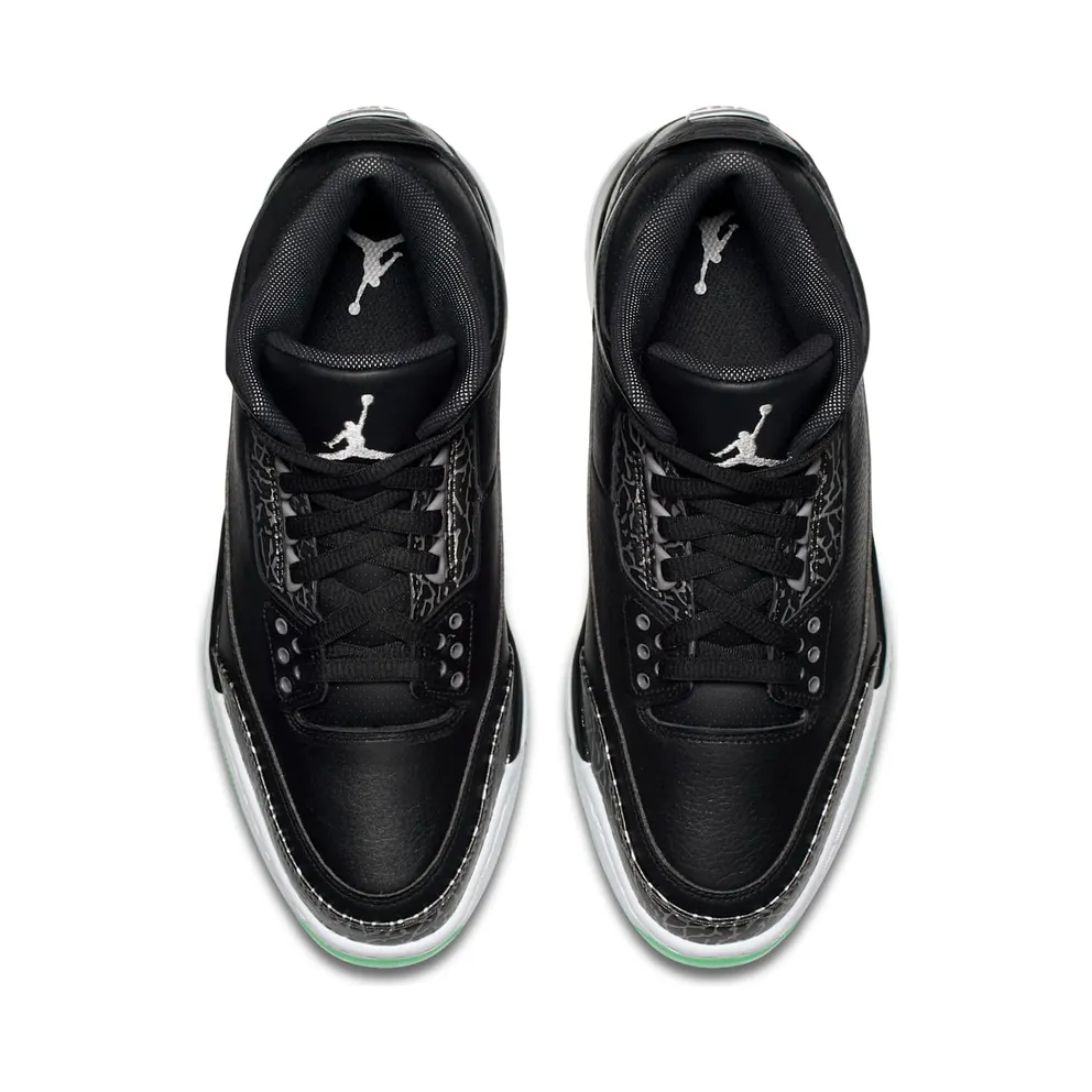Jordan 3 Retro Golf Black Green Glow Black/Black-Green Glow (AJ3783-001)
