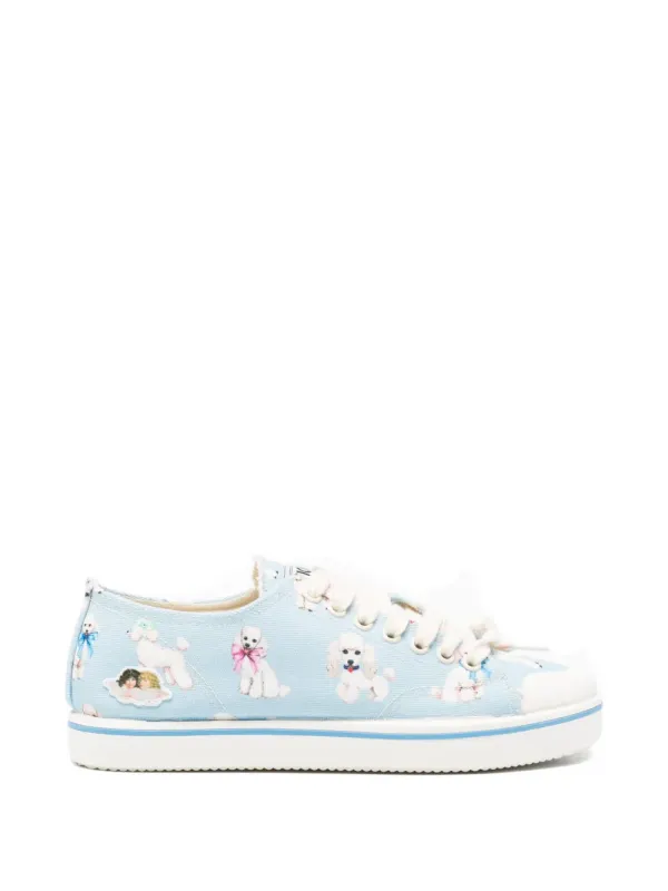 Fiorucci Katoenen sneakers met poedel-print – Blauw (W26SSASH004CO03BL02)