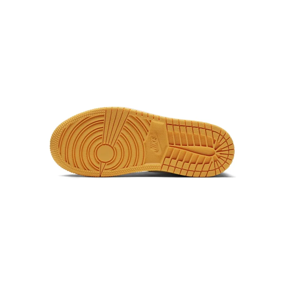Jordan 1 Mid Black Laser Orange Bright Melon (PS) Black/Laser Orange-Bright Melon-White (640737-003)