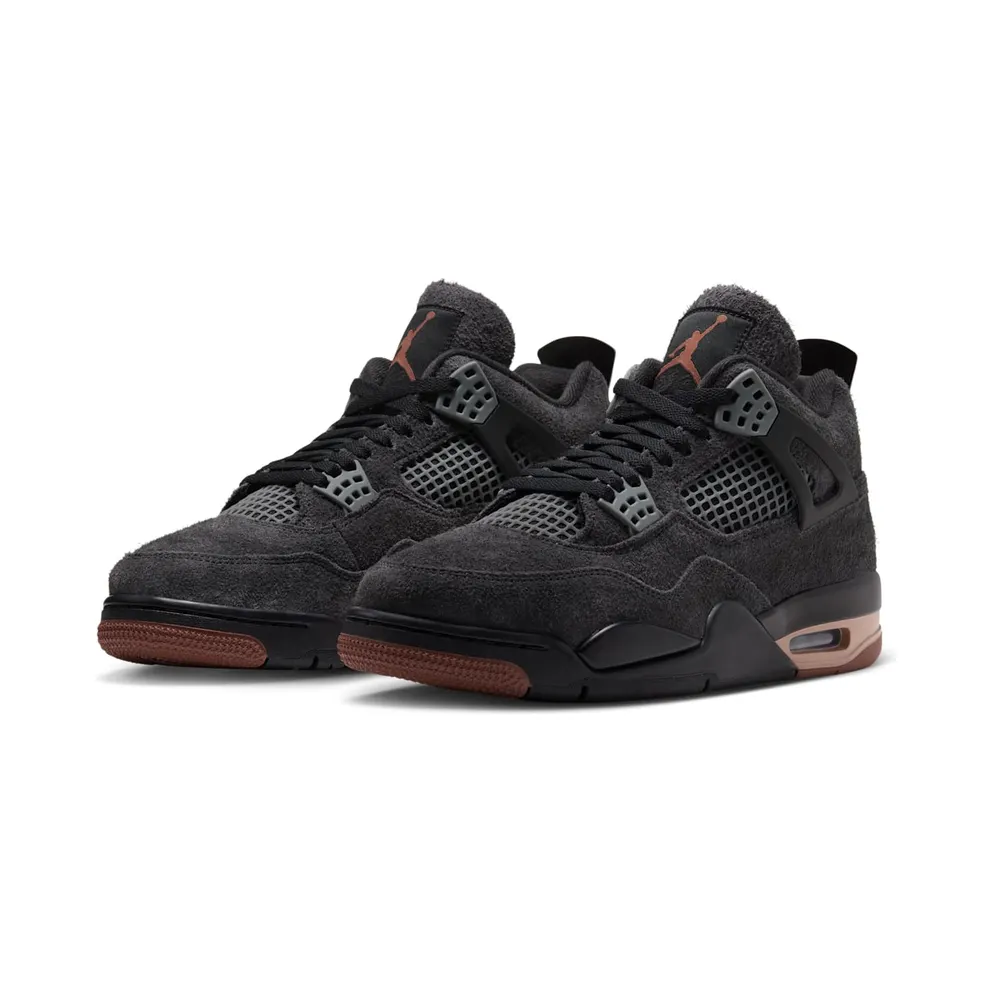 Air Jordan 4 – “Black / Red Bark-Dark Smoke Grey-Smoke Grey-Hemp” (IV6048-001)
