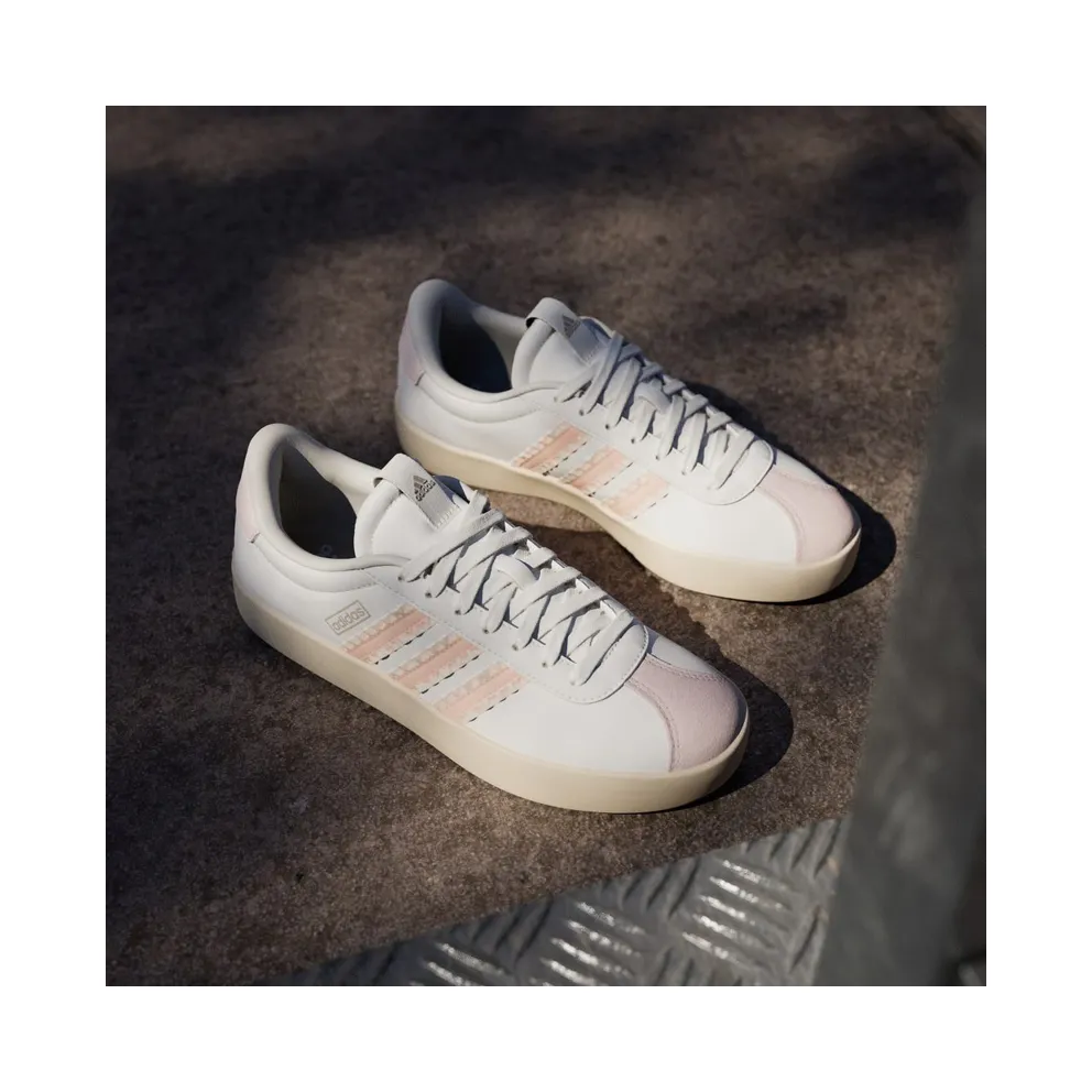 adidas VL Court 3.0 “Core White / Blush Pink / Cyber Metallic” (IH6602)