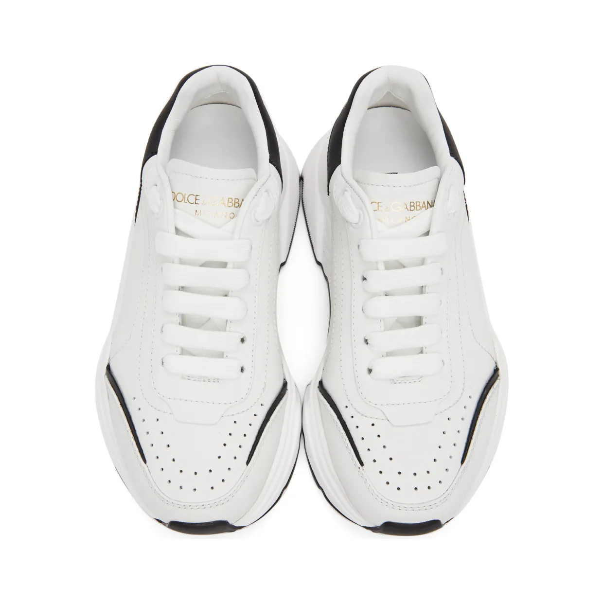 Dolce & Gabbana White & Black Daymaster Sneakers (CK1791 AX589) (5)