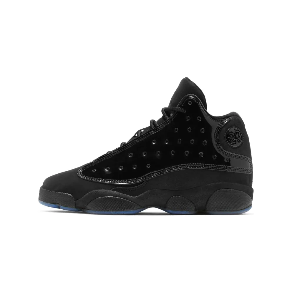 Jordan 13 Retro Cap and Gown (GS) Black/Black (884129-012)