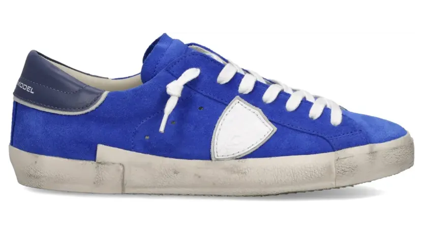 Philippe Model Paris Prsx leren low-top “Blue” (PRLUXS17)