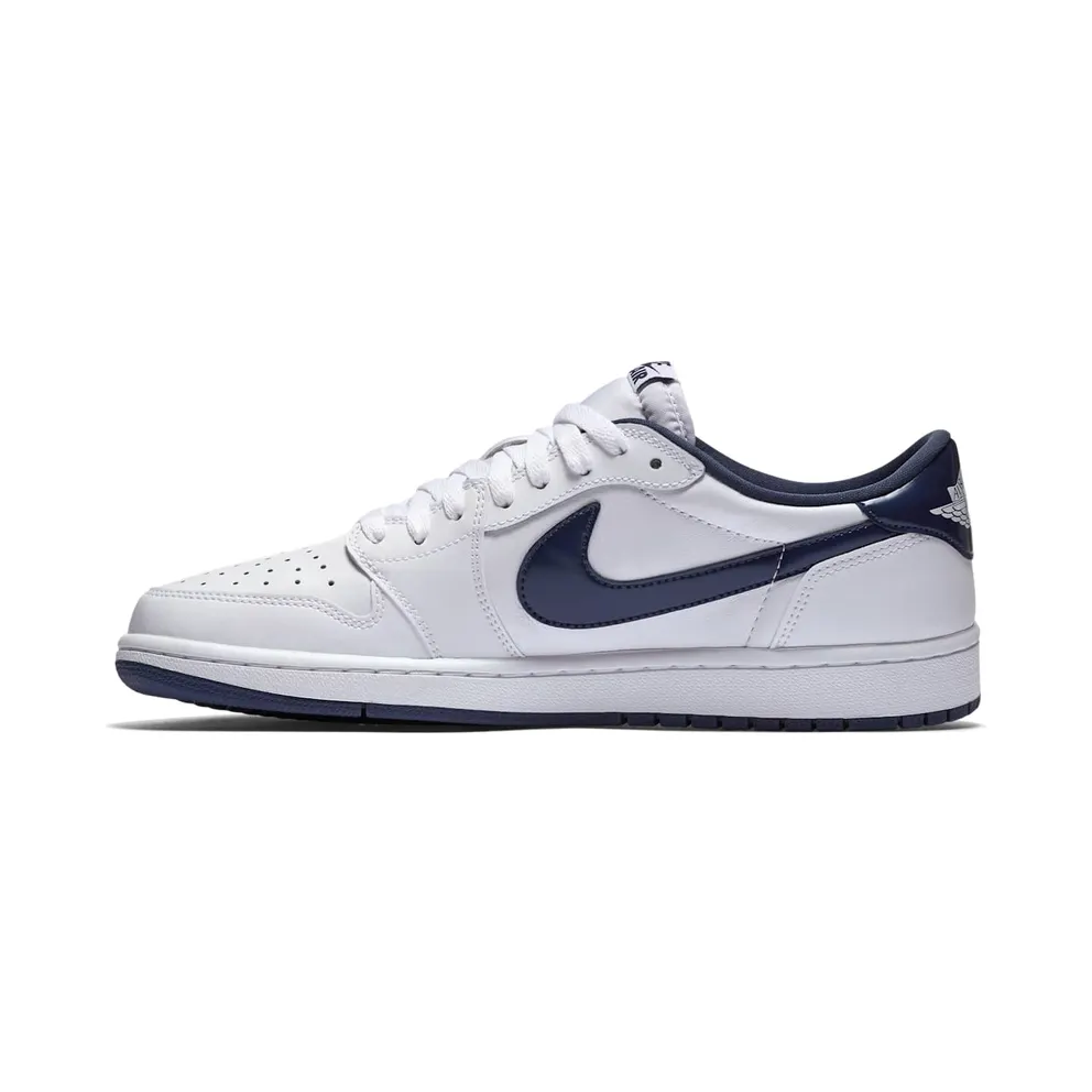 Jordan 1 Retro Low Metallic Blue White/Midnight Navy (705329-106)