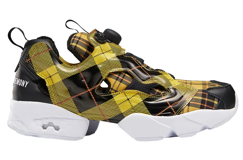 Reebok Instapump Fury Opening Ceremony Plaid Yellow Yellow/Black (Other Brands Reebok)