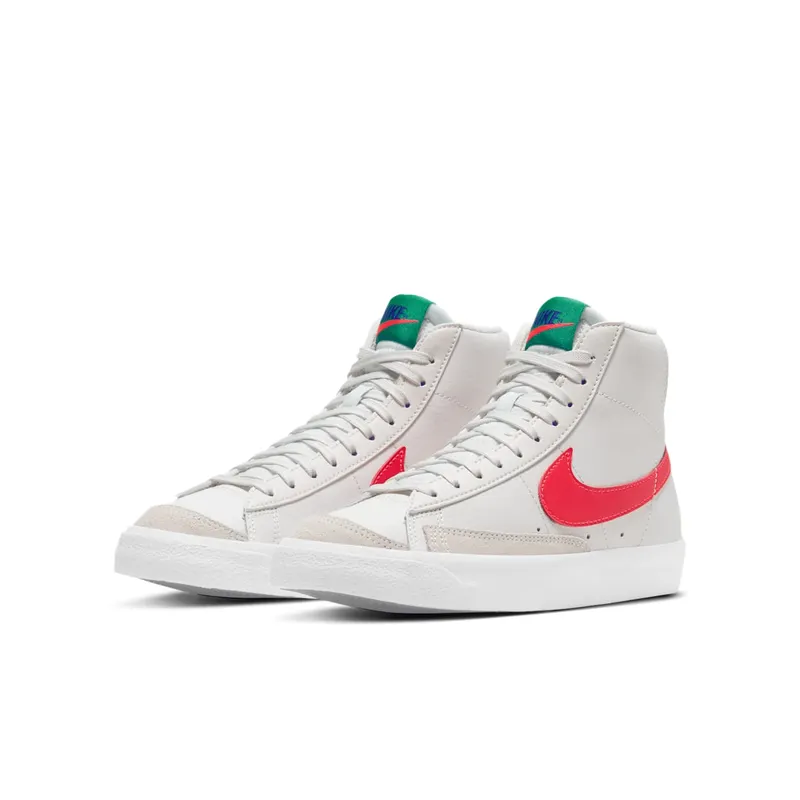 Nike Blazer Mid 77 Platinum Tint Bright Crimson (GS) (DA4086-004)