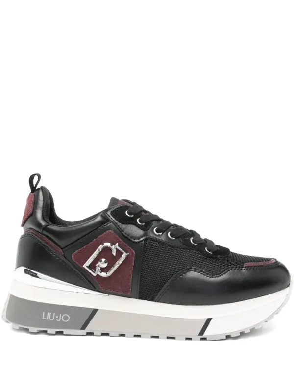 LIU JO Sneakers mit Logo-Schild – Schwarz (BF5009PX685S3813)