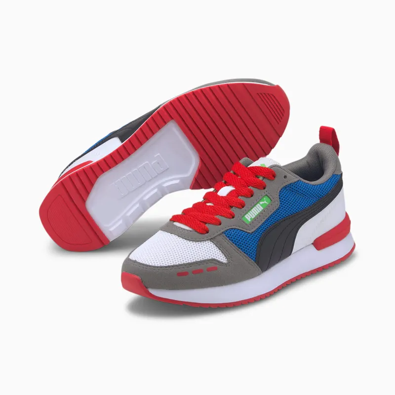PUMA R78 Youth White/Black/Ultra Gray (373616-05)