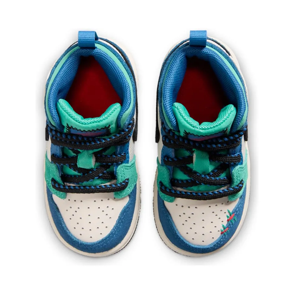 Air Jordan 1 Chalk/True Blue/Kinetic Green/University Red (IO2055-100)