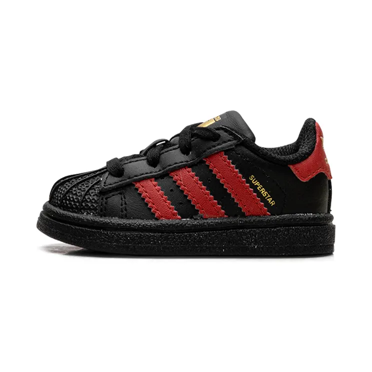 Adidas Superstar I TD “Black Scarlet Gold” (BW0750)