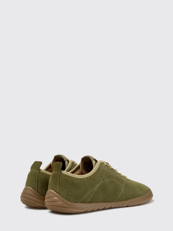 Camper Peu Path+ Low-Top in Suede Calf Leather with Rubber Sole Green (K101118-006PEUPATH+0)