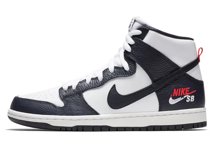 Nike SB Zoom Dunk High PRO OBSIDIAN/OBSIDIAN-White-UNIVERSITY Red (854851-441)