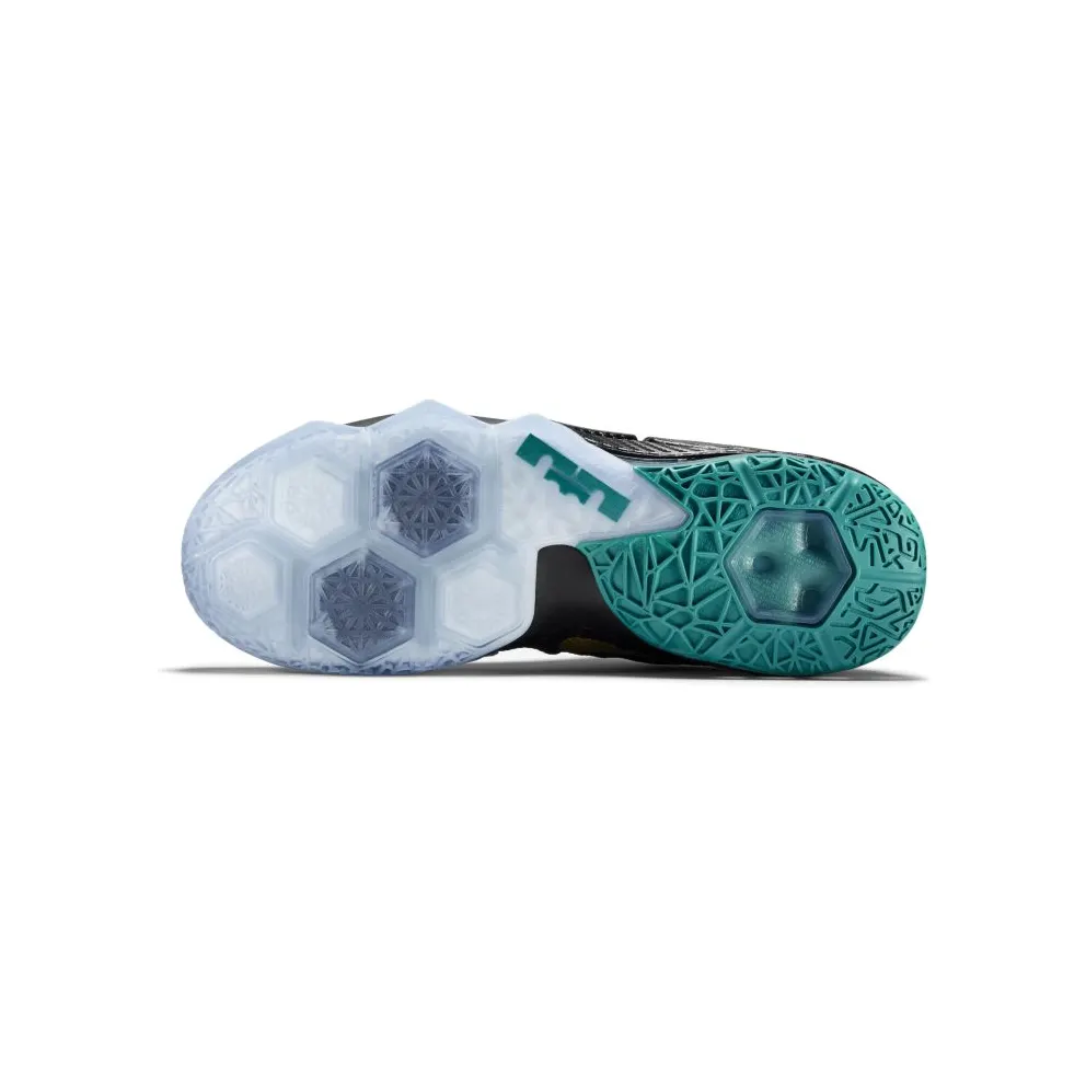Nike LeBron 12 Low SVSM Black/Metallic Gold-Anthracite-Radiant Emerald (724557-070)