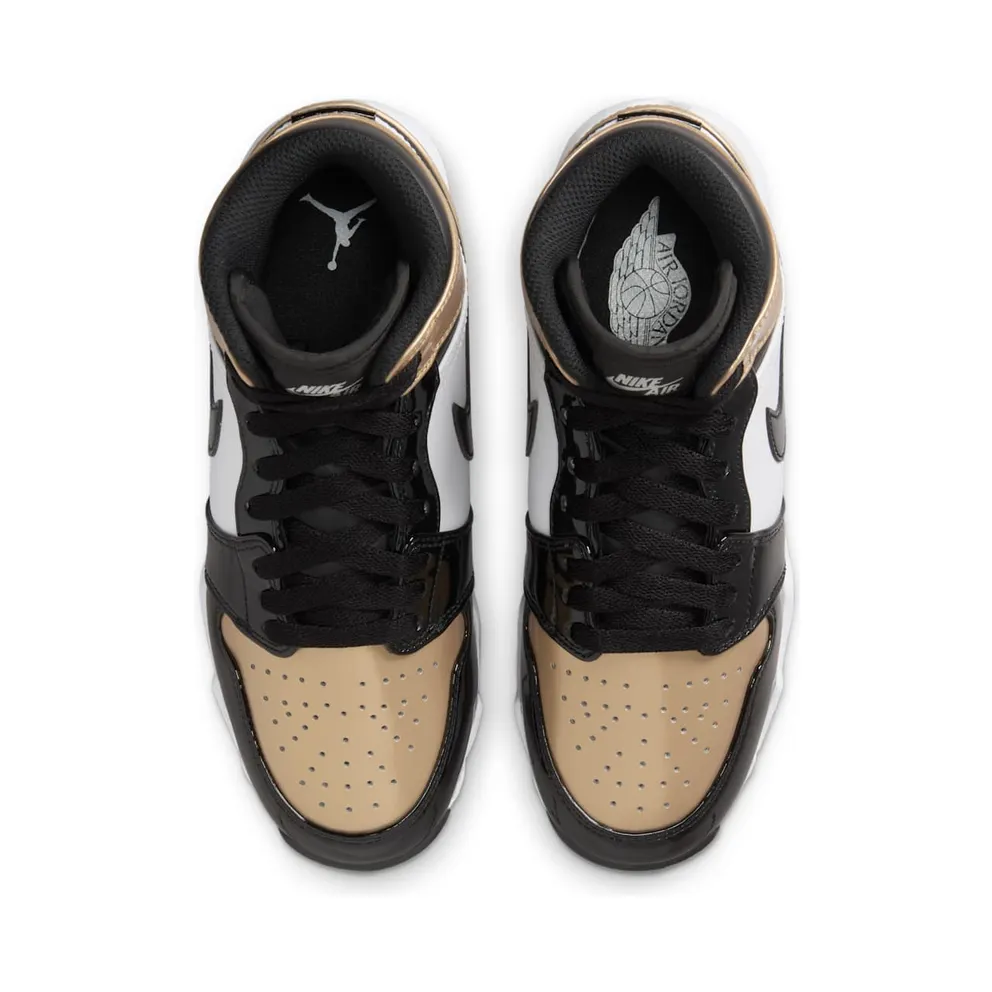 Jordan 1 Mid Cleat Patent Gold Toe (HF6883-701)