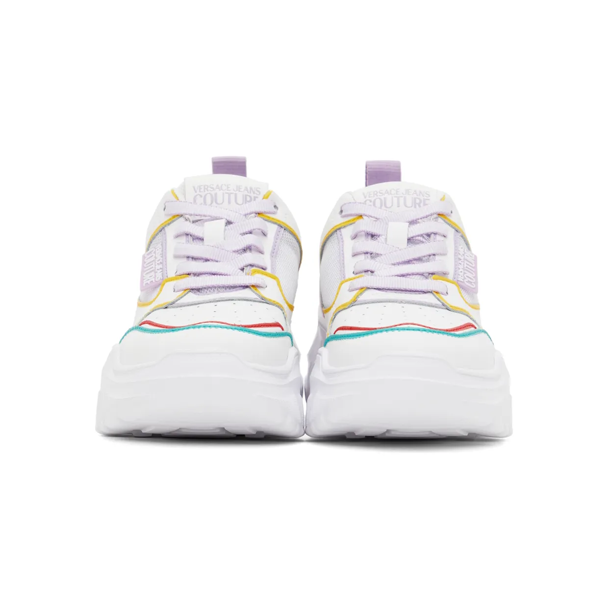 Versace Jeans Couture White & Multicolor Speedtrack Low-Top Sneakers (E72VA3SC2EZP088) (2)