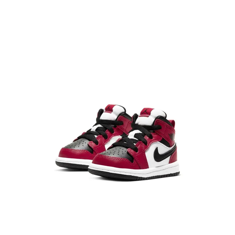 Jordan 1 Mid Chicago Toe (TD) Black/Gym Red-Black (640735-069)
