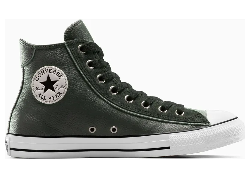 Converse Chuck Taylor All Star Leather & Suede (Wide Width) Dense Canopy/Egret/Black (A14810C)