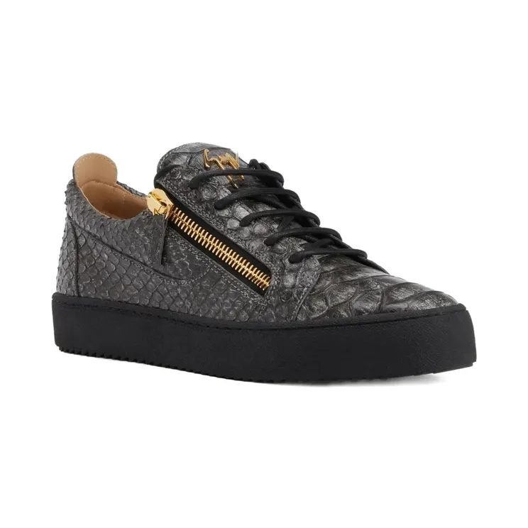 Giuseppe Zanotti Frankie low-top met rits “Grey” (RM50021005)