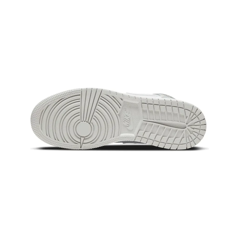 Jordan 1 Mid Grey Camo (GS) White/Photon Dust-Grey-Fog (DD3235-100)