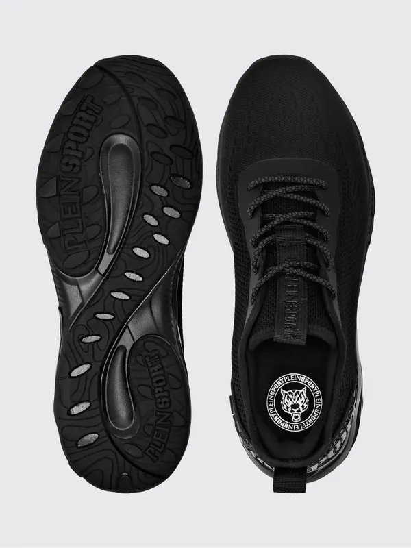 Plein Sport Crochet Knit Sneakers Black (SAESUSC0747STE003N0202) (3)
