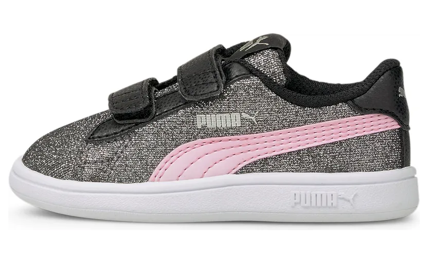 Puma Smash v2 Glitz Glam Zwart/Roze (367380-22)