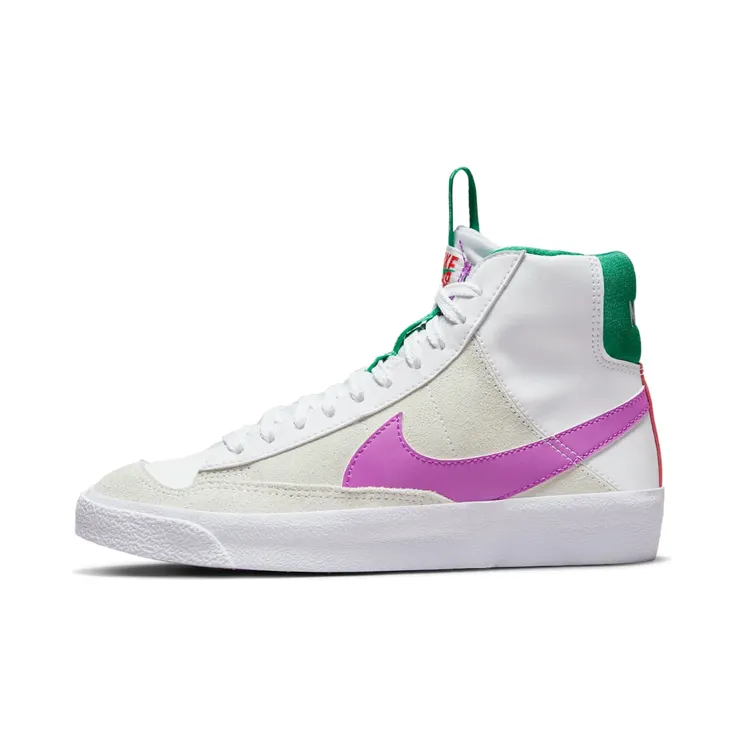 Nike Blazer Mid 77 SE Dance “White / Stadium Green / Picante Red / Fuchsia Dream” (DQ6084-101)