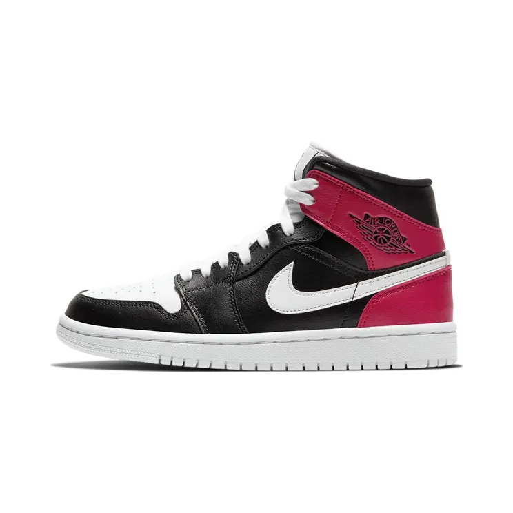 Air Jordan Nike AJ I 1 Mid Noble Red (2019) “Black / Noble Red / White” (BQ6472-016)