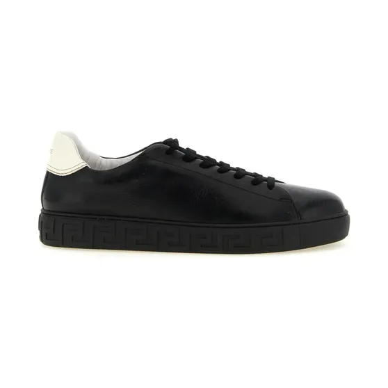 Versace Greca leren “Black” (10242061A18384)