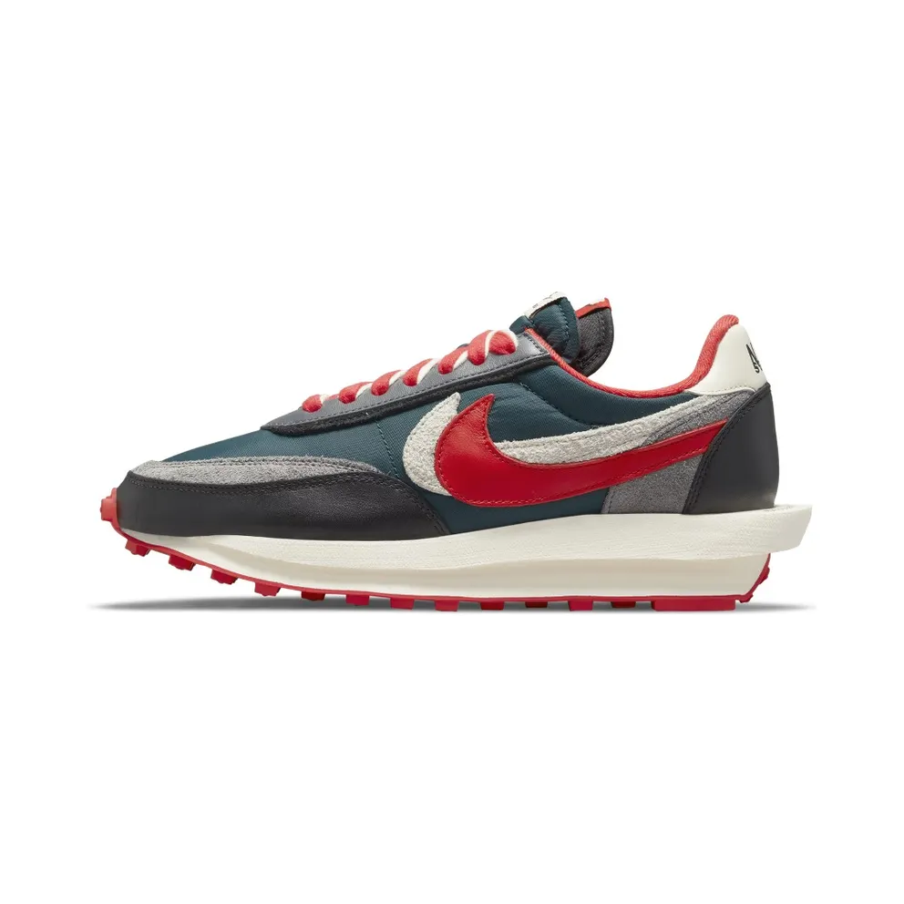 Nike x sacai UNDERCOVER LDWaffle Midnight Spruce University Red (DJ4877-300)