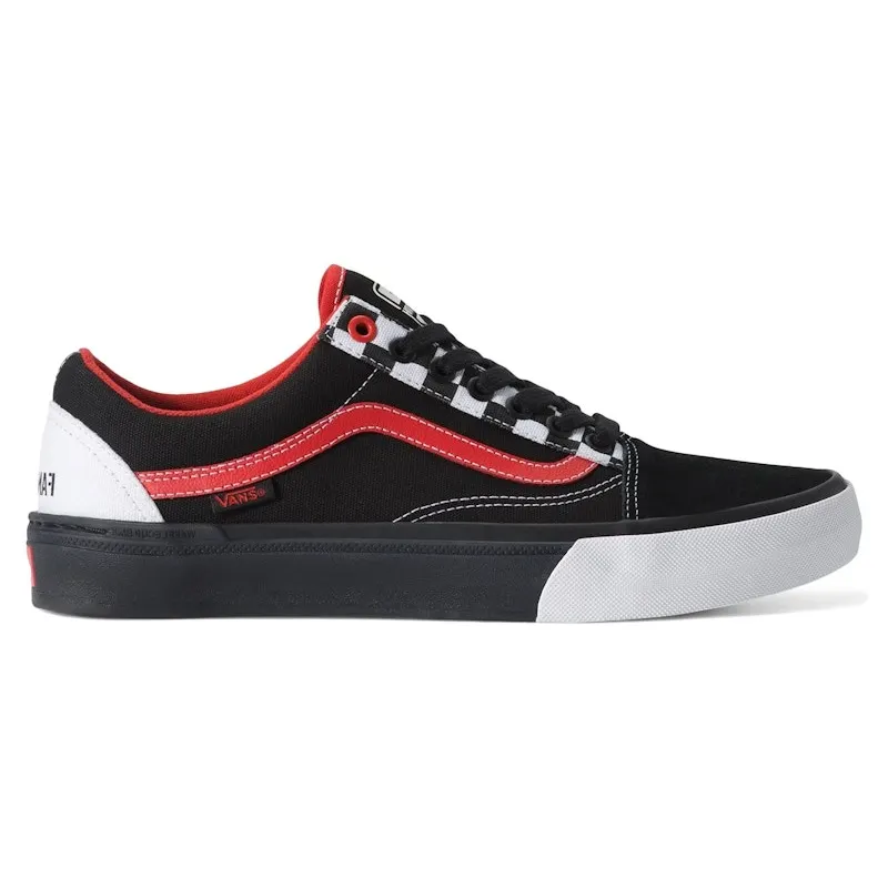 Vans Old Skool FANAYOH BMX Black White Red (VN000D3MBWT)
