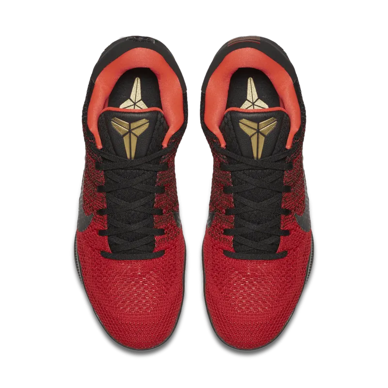 Nike Kobe 11 Elite Low Achilles Heel University Red/Metallic Gold-Black (822675-670)