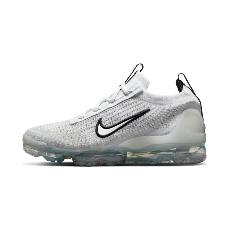 Nike Air VaporMax 2021 FK “White / Black / Metallic Silver” (DB1550-100)