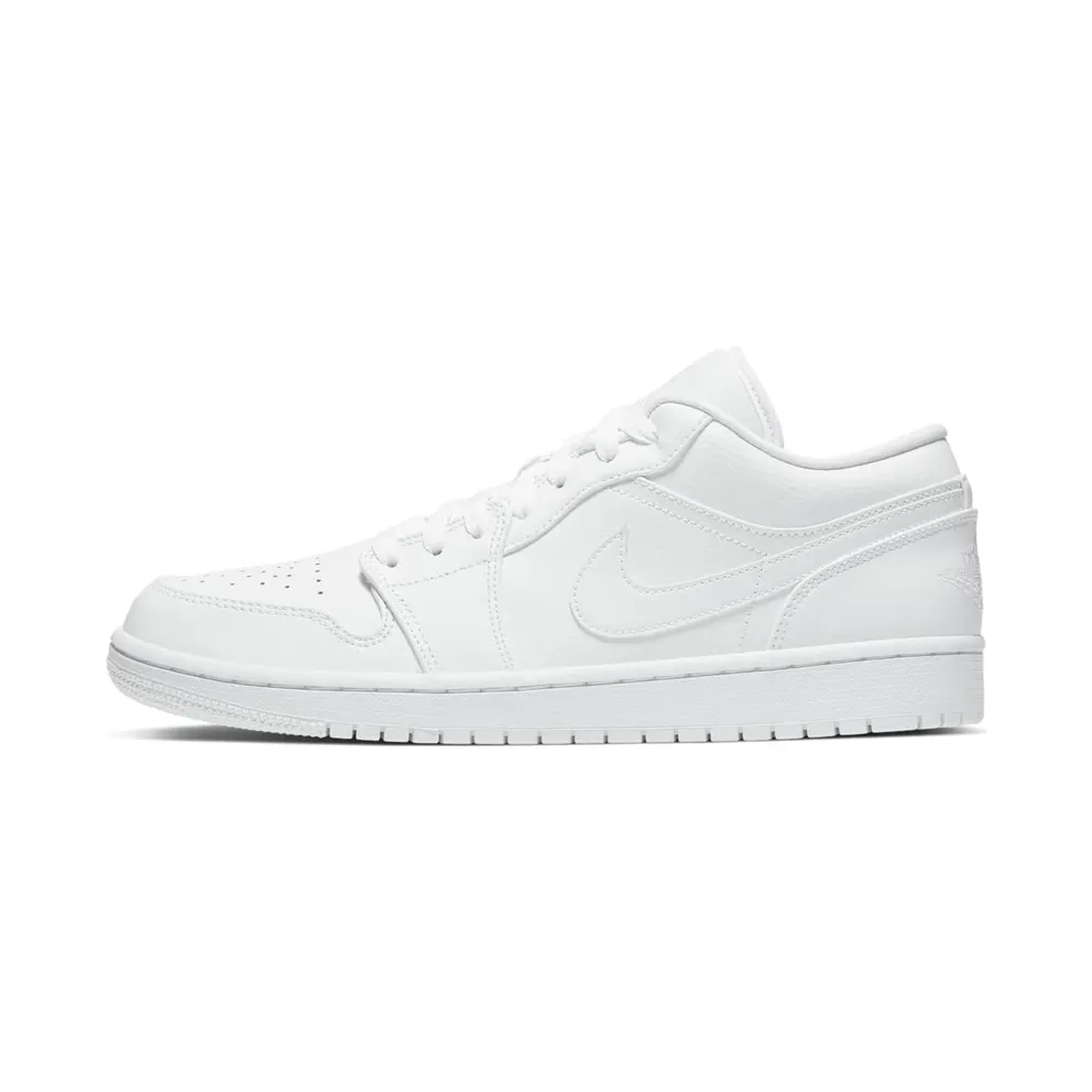 Air Jordan Nike AJ I 1 Low Triple White Fog Grey (2019) (553558-126)