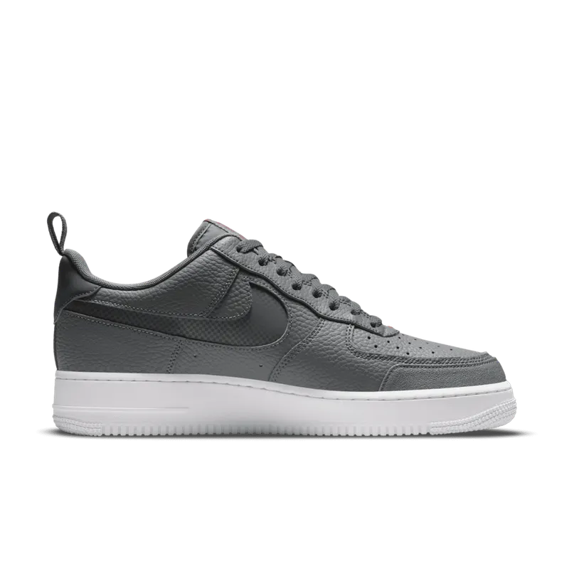 Nike Air Force 1 Low Grey Red Reflective Swoosh (DN4433-001)