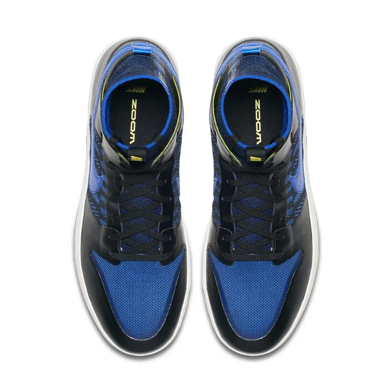 Nike SB Dunk High Elite Flyknit Terpening Black/Racer Blue-Sail-Sonic Yellow (918287-041)