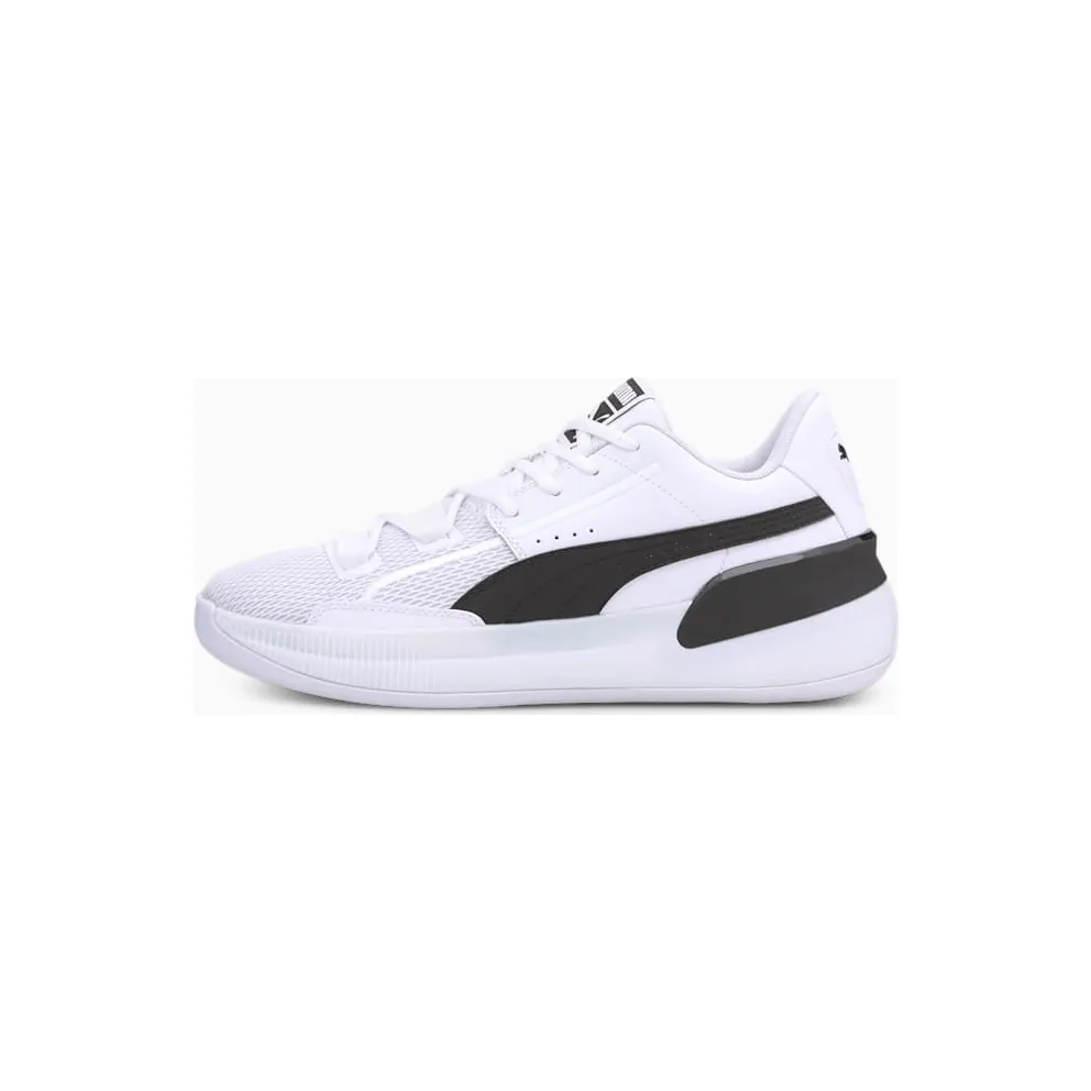 Puma Clyde Hardwood Team Basketball Shoes White/Black (194454-01)