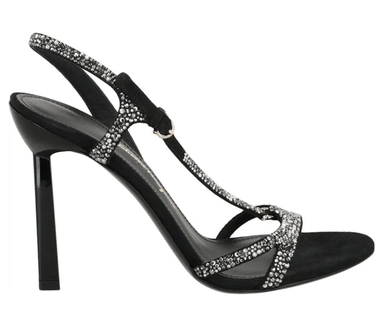 Ferragamo Jole X5 Crystal Embellished Heels Black (01E584-758577-1C)