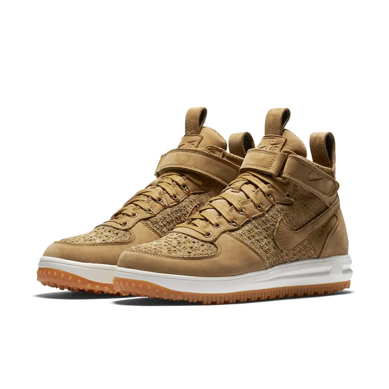 Nike  Lunar Force 1 Flyknit Workboot Golden Beige  (855984-200)
