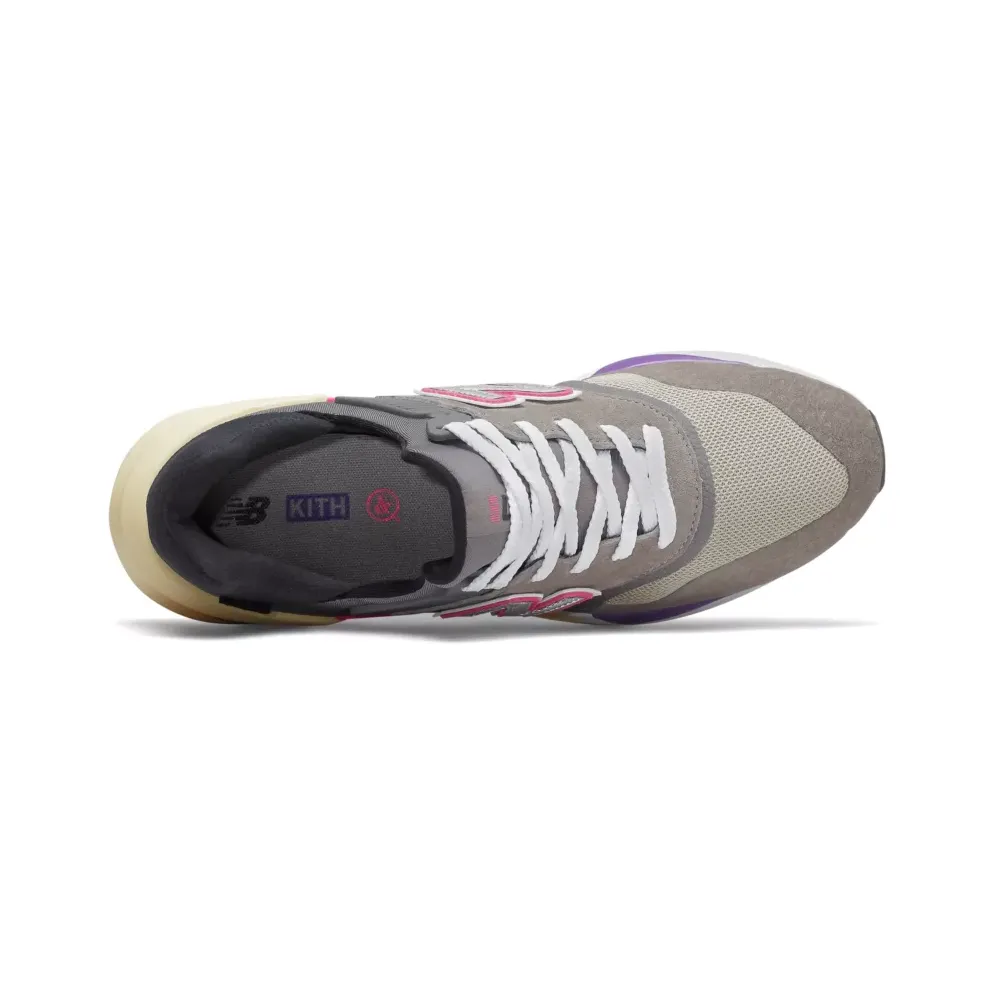 New Balance 997S Kith United Arrows and Sons Grey/Black-Purple-Pink-Cream (MS997KI)